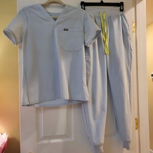 Figs Powder Blue Womens Scrubs Size S